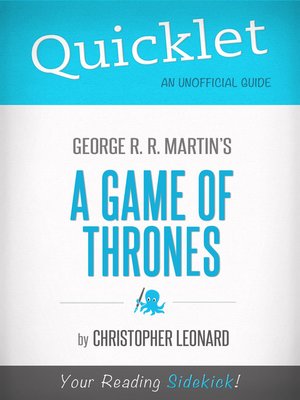 cover image of Quicklet on a Game of Thrones by George R. R. Martin